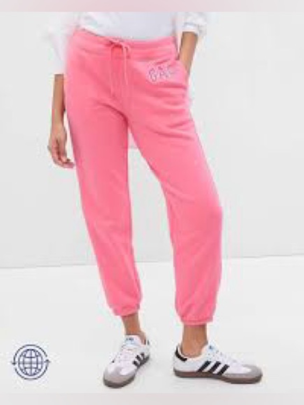 GAP Factory Bright Pink Women's Fleece Joggers MEDIUM